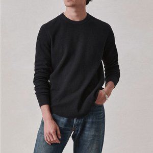 Buck Mason - Vintage Thermal Surplus Tee in Black/M